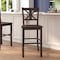 Flash Furniture Gray Wash Walnut Solid Wood Bar Stools, 2PK ES-STBN1-29-GY-2-GG - alternate 1